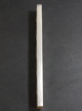 纯铜实心六帝钱镇尺 白铜镀银五帝尺镇纸摆件