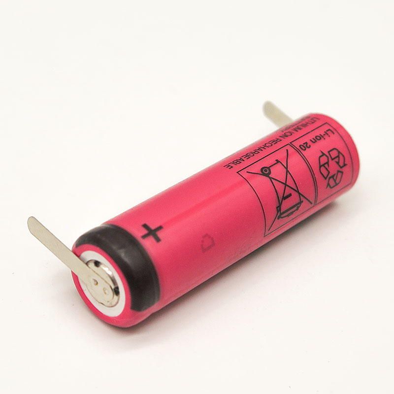 日本制造SANYO三洋UR14500AC 740mah 3.7V 14500 P锂电池加凸头-图2