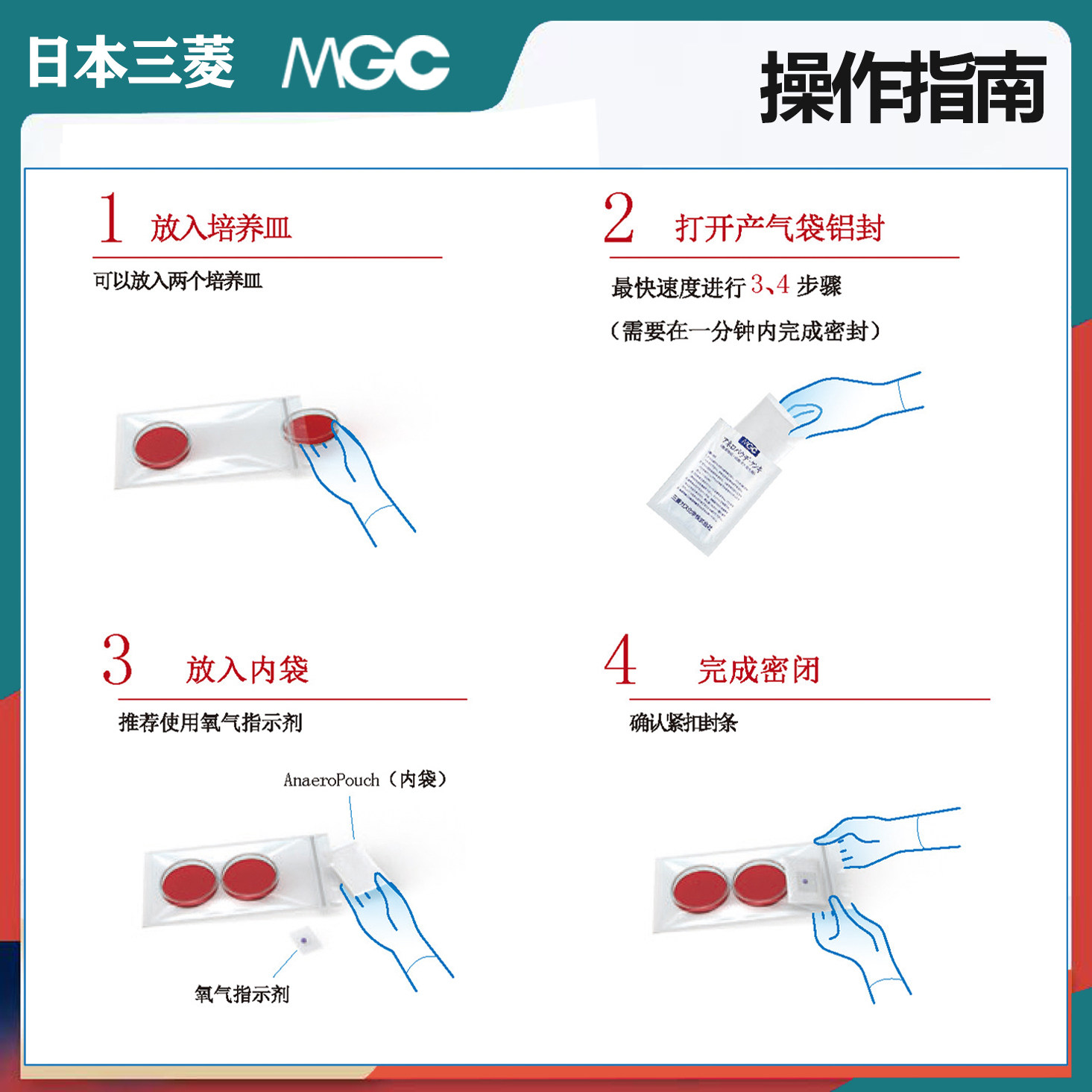 三菱MGC厌氧培养罐2.5L厌氧产气袋微需氧密封培养袋指示剂厌氧盒,淘宝优惠券,粉丝福利购,淘宝优惠卷