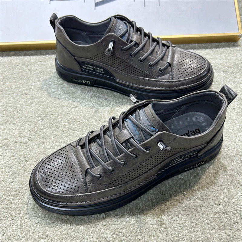 一脚蹬皮鞋男凉鞋男士男鞋透气运动鞋黑色百搭鞋商务休闲鞋板鞋子,淘宝优惠券,粉丝福利购,淘宝优惠卷