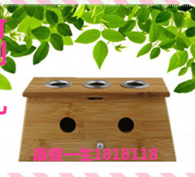 竹制单孔艾灸盒送穴位图