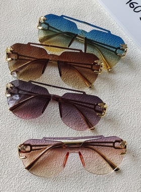 2025新款无框豹子头太阳镜女男士