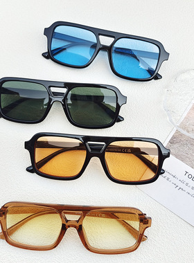 韩版双杠时尚OL墨镜潮流复古聚会