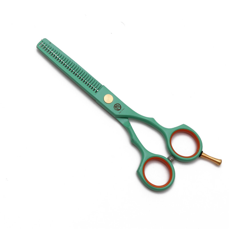 5.5寸紫龙绿色专业理发剪刀美发工具平剪牙剪刘海打薄碎发修发剪,淘宝优惠券,粉丝福利购,淘宝优惠卷