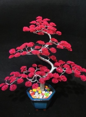 手工艺品铝线紫气东来桌面摆件