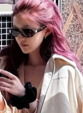 好看吧百搭黑色小猫眼墨镜2025凹造型高级感气质遮阳太阳眼镜潮搭