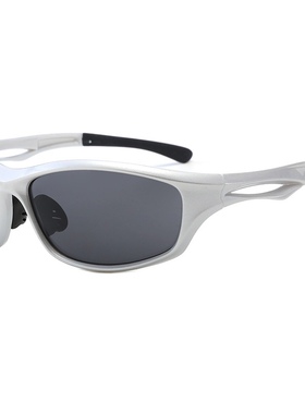 美式辣妹骑行机车红反镜面墨镜运动银灰千禧Y2K凹造型太阳镜男女