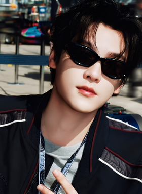 2026春夏新潮帅气个性黑框猫眼男士墨镜高级感显脸小防晒太阳眼镜