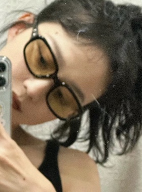 来了光学系列G家墨镜男女透明黄茶复古百搭方形防紫外线太阳眼镜