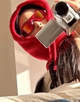 那么潮未来感y2k飞行式红反光墨镜凹造型街拍防紫外线运动太阳镜