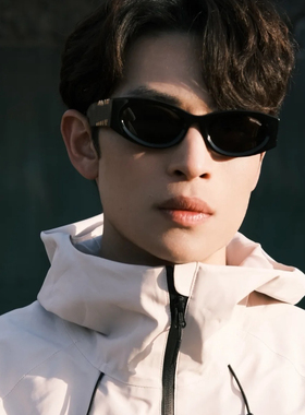 轻奢小众黑色墨镜复古猫眼高级感方圆脸显小防紫外线太阳眼镜酷辣