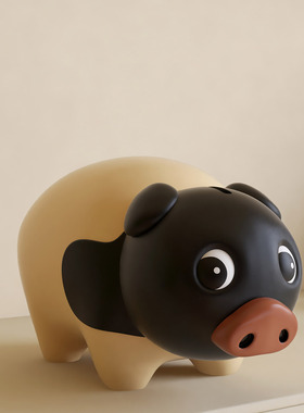 猪大容量可存可取存钱罐