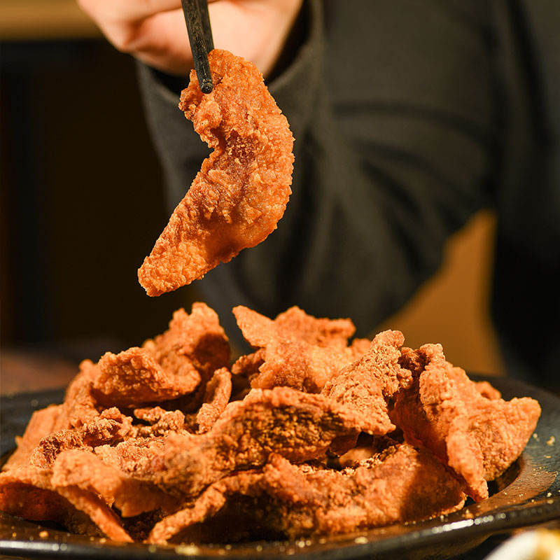 李村脂渣香脆猪油渣香酥干炸脆皮五花肉青岛特产网红零食小吃食品 - 图2