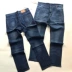 Thời trang nam thường xuyên quần tây quần tây eo quần bốn mùa nam thanh niên căng thẳng denim - Quần jean quần jean nam đẹp Quần jean