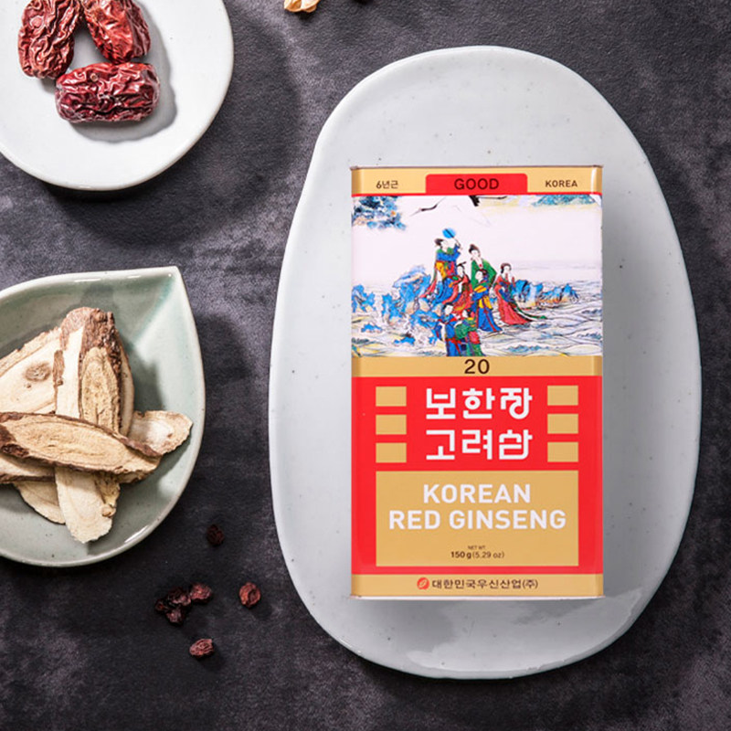 韩国进口红参整支良参20支at别直参 thejamy保健海外高丽参及其制品