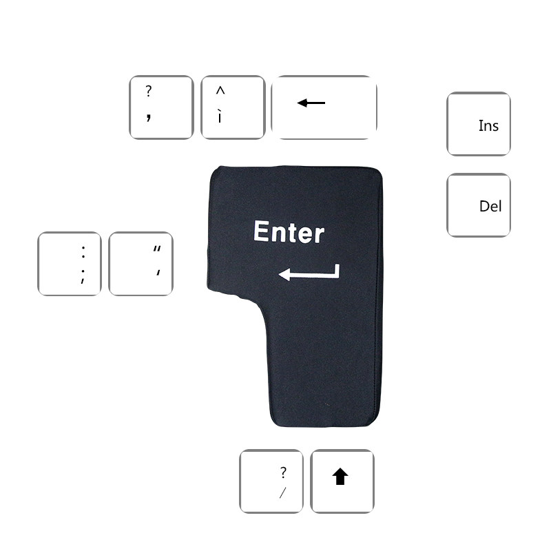 适用苹果电脑周边配件办公enter回车键抱枕睡枕减压器发泄按键USB接口创意玩具台式机通用客服办公桌有趣男女,淘宝优惠券,粉丝福利购,淘宝优惠卷