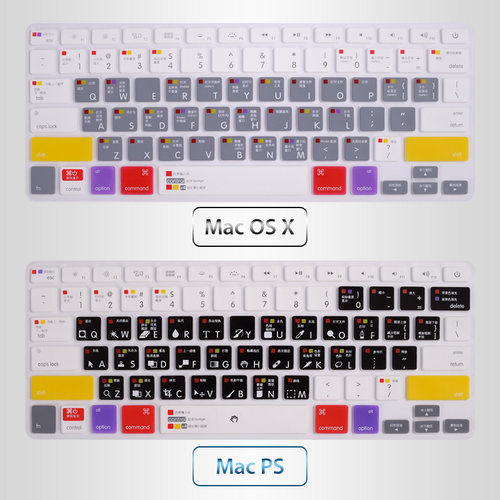 mac os系统快捷键PS功能AI苹果14笔记本M1电脑macbook11.6air按键键盘膜apple12五笔13.3寸16pro15保护贴膜M2 - 图2