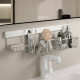 Stainless steel toothbrush storage rack without drilling