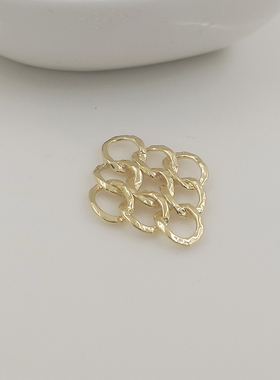 厂家直销项链吊坠铜镀真金蝴蝶结连接坠中国结挂坠小树吊坠保色坠