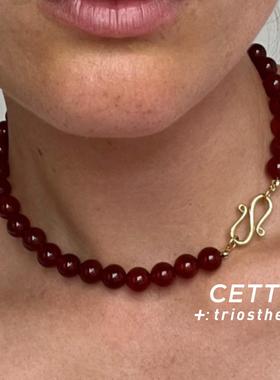 LIESTUDIO不规则圆球串珠项链