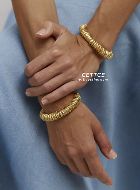 CETTCE 现货 Paola Sighinolfi 复古纹理缠绕链条手镯项链合集