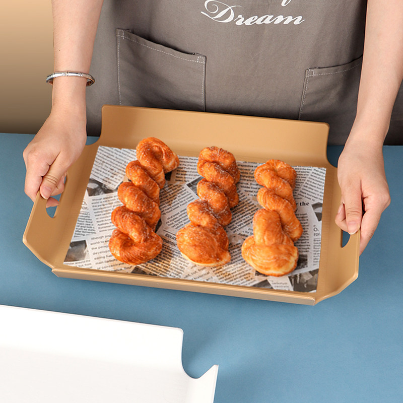 塑料托盘长方形木质茶盘餐厅大餐盘烘培蛋糕店放自选面包托盘商用,淘宝优惠券,粉丝福利购,淘宝优惠卷