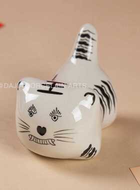 磁州窑手绘十二生肖陶瓷摆件