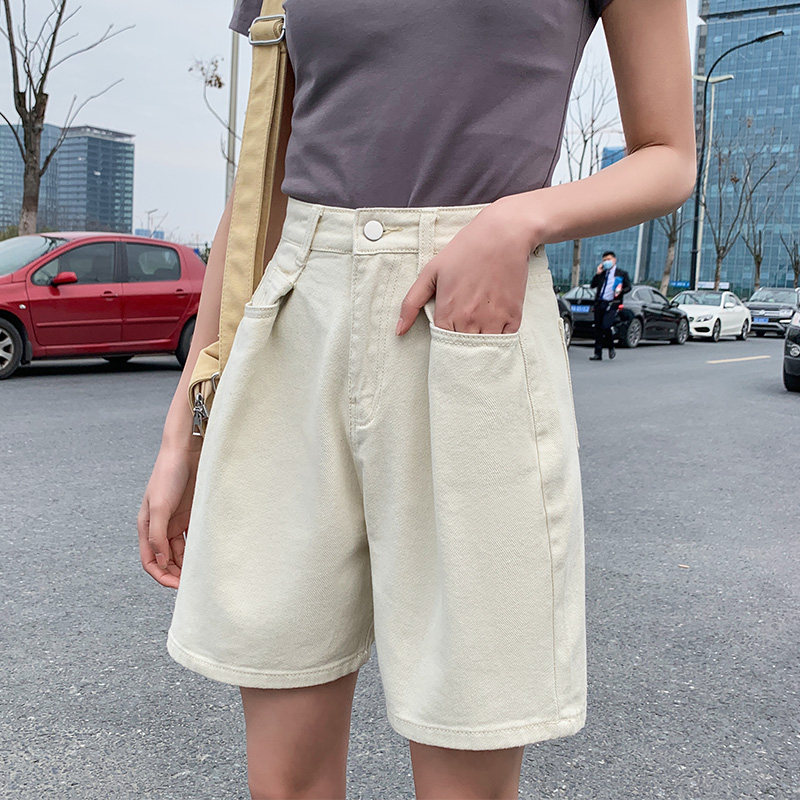 2020年夏季新款5分高腰 prepfix牛仔裤