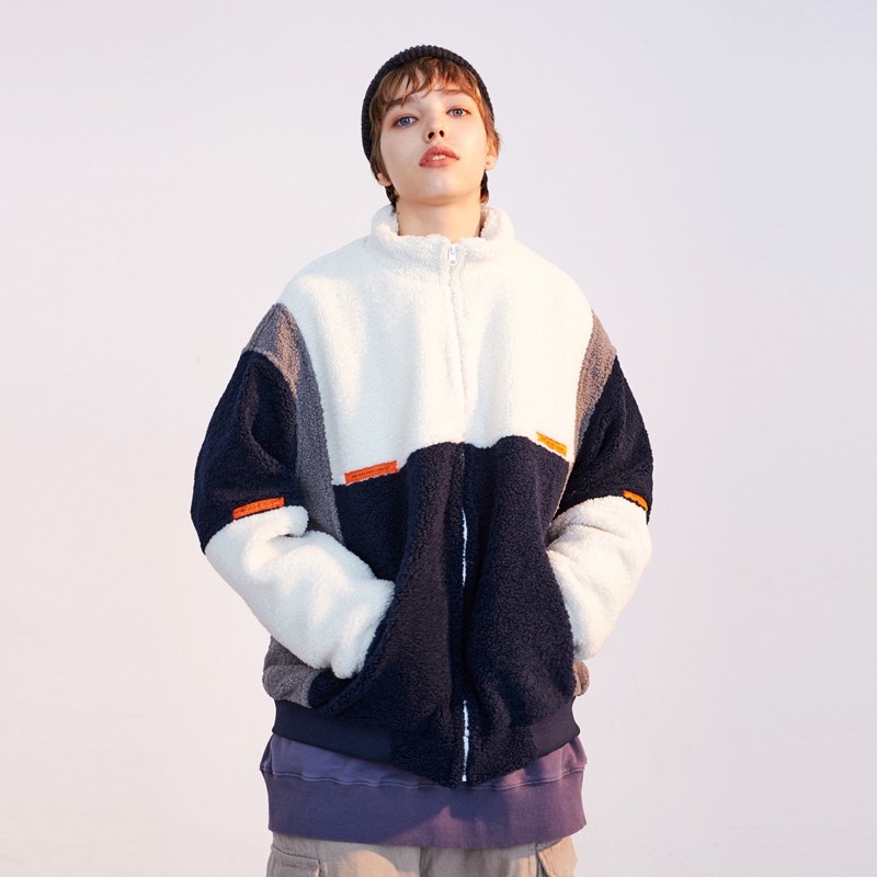 2020新款摇粒绒潮加厚宽松工装棉衣 hetyy短外套