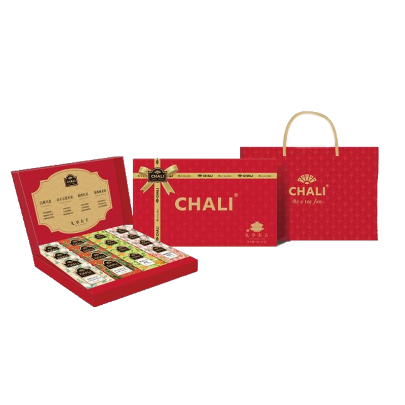 【好茶献礼】CHALI 礼享东方蜜桃乌龙葡萄柚茉莉水果茶包茶叶礼盒