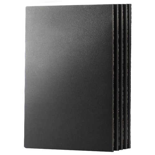 16k简约大学生黑卡纸牛皮本车线本b5大本子横线方格练习本笔 - 图3