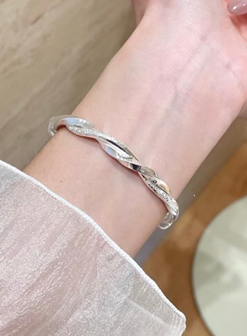 情人节礼物！莫比乌斯环足银手镯