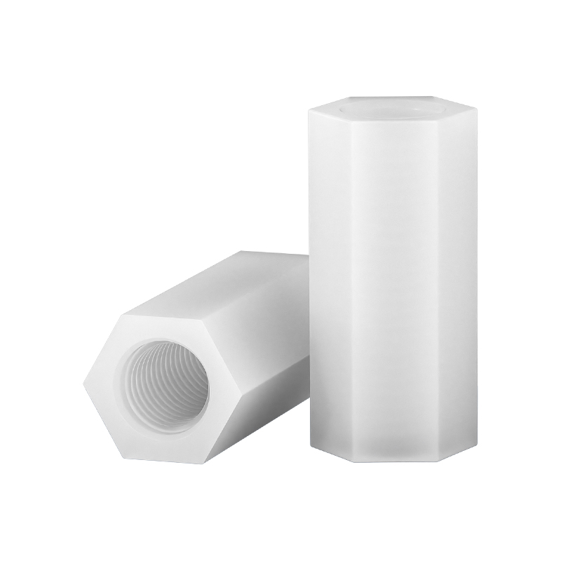 绝缘阻燃尼龙塑料塑胶 双通六角柱隔离柱 支撑柱PC板间隔螺母螺柱