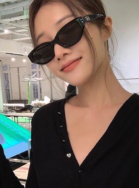 复古猫眼墨镜ins女炸街显脸小女