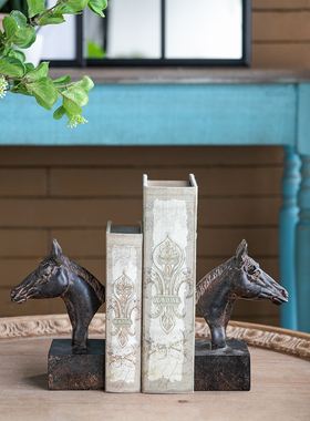 AB美式马摆件书桌装置风水创意