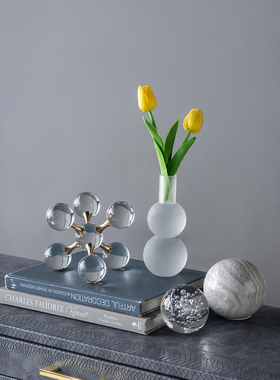 出口美国磨砂玻璃蜡烛台客厅餐厅