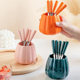 Fruit fork storage jar ceramic tableware