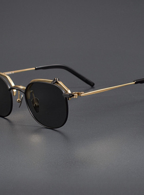 9999款可上翻纯钛墨镜潮流男女可配近视太阳镜偏光防紫外线S-400T