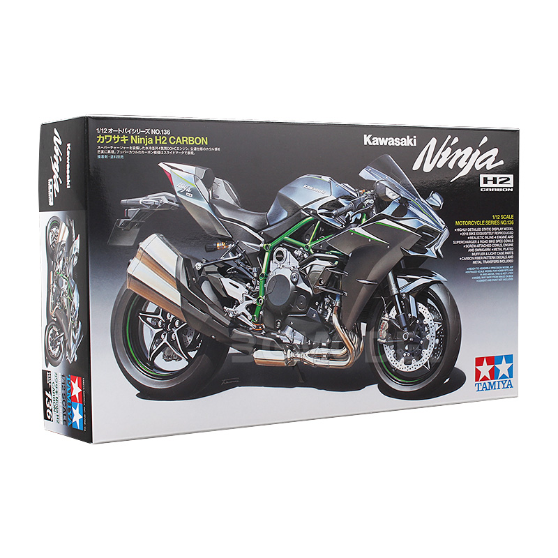 3G模型 田宫 14136 Kawasaki Ninja H2  川崎忍者 H2 碳纤版 1/12 - 图3