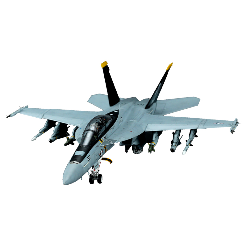 3G模型 MENG拼装 LS-013美国波音F/A-18F大黄蜂双座型战斗机 1/48-图3