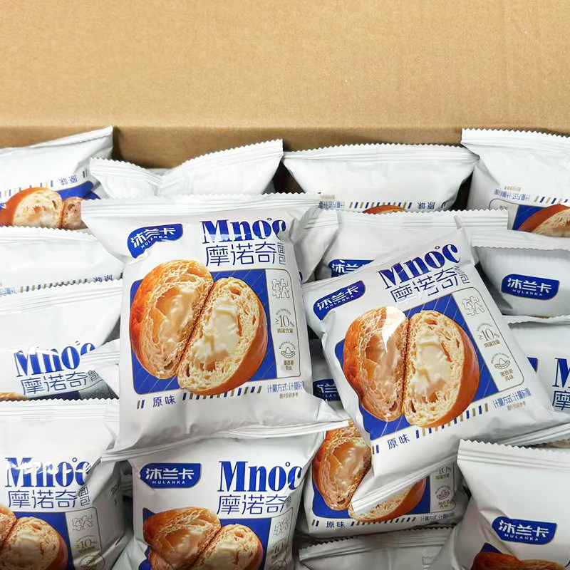 1月新货 沐兰卡摩诺奇软面包夹心面包整箱独立包装软撕早餐面包,淘宝优惠券,粉丝福利购,淘宝优惠卷