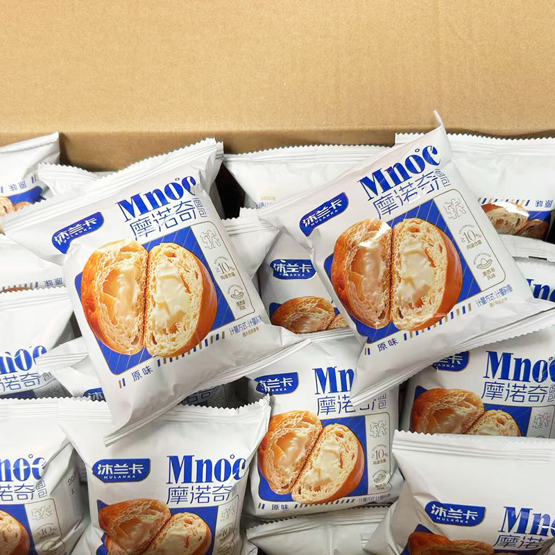 1月新货 沐兰卡摩诺奇软面包夹心面包整箱独立包装软撕早餐面包,淘宝优惠券,粉丝福利购,淘宝优惠卷