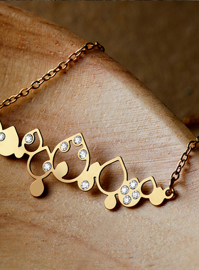 台湾dearlike星座项链情人节礼物