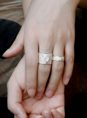 了木乱丝999纯银戒指非遗花丝