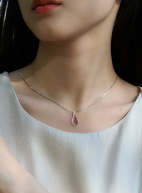 设计师原创纯银花瓣项链手工定制