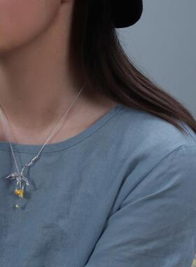 椿屿海棠S925银项链高级感优雅