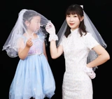 Детское свадебное платье для принцессы, заколка для волос, аксессуар для волос, семейный стиль