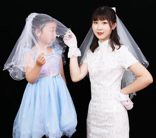 Детское свадебное платье для принцессы, заколка для волос, аксессуар для волос, семейный стиль