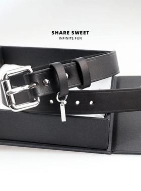 恋与深空秦彻项圈牛皮锁骨颈带