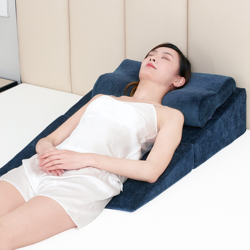 Elderly bedside large backrest bedside cushion gastroesophageal anti-reflux slope pillow pregnant women breastfeeding semi-lying triangle pillow